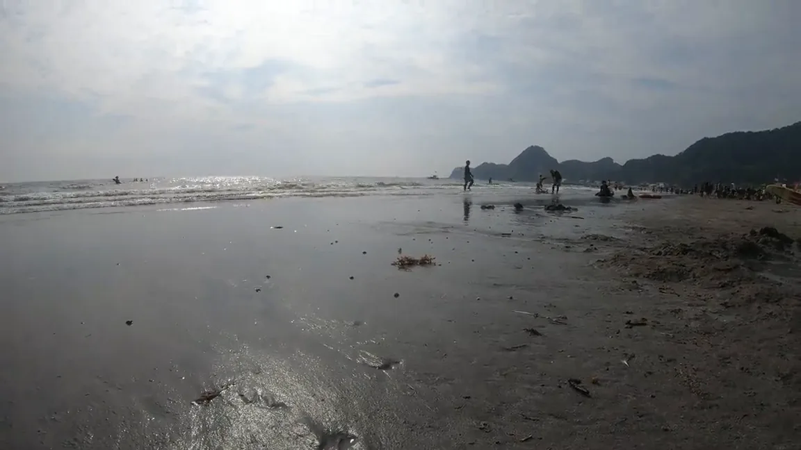 岩井海岸の海